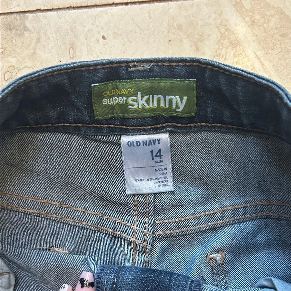 Old Navy Women's Dark Blue Skinny Jeans